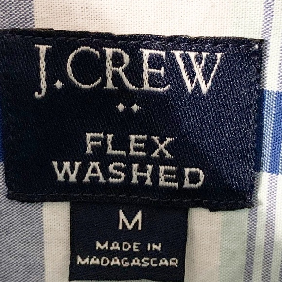 J. Crew Factory Slim Untucked Flex Wash Plaid Long Sleeve Button Down Shirt - Picture 6 of 7